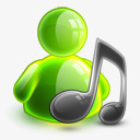 网易音乐图标色彩斑斓的MSN各种状态图标音乐符号图标