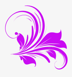 紫色花纹底纹素材