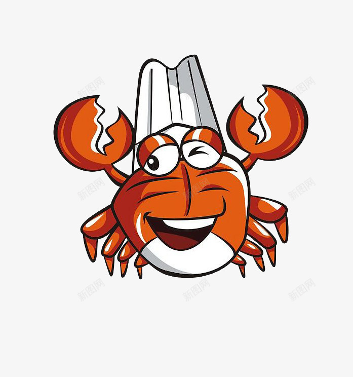 螃蟹厨师png免抠素材_88icon https://88icon.com 卡通 厨师帽 寄居蟹 干住屋 海洋生物 白住房 节肢动物 螃蟹 蟹 蟹类