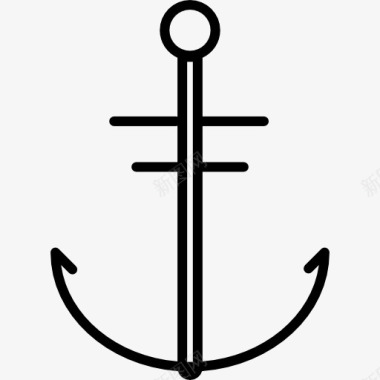海洋船锚图标图标