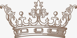 皇冠手绘素材