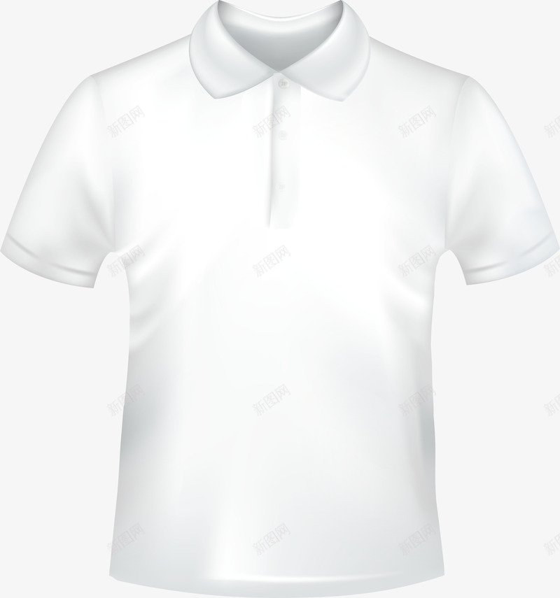 白色翻领T恤矢量图ai免抠素材_88icon https://88icon.com 休闲服装 创意翻领t恤 印花 时尚t恤 服装设计 白短袖 矢量图 翻领 翻领T恤 翻领休闲短袖t恤