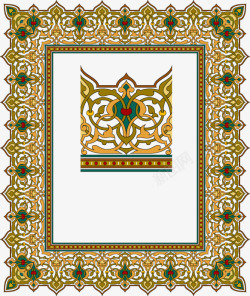 阿拉伯蔓藤花纹素材