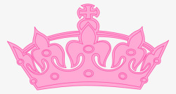 粉色手绘皇冠素材