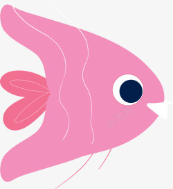 世界海洋日游动的粉色小鱼素材