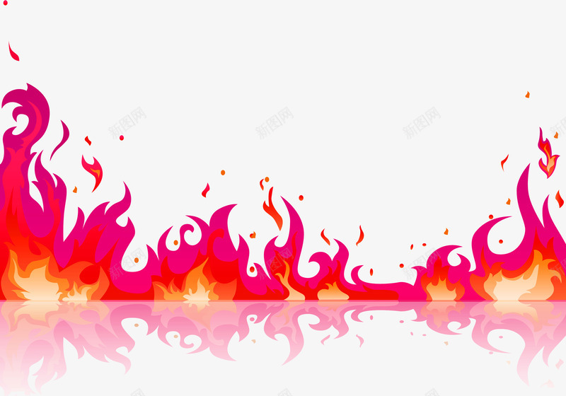玫红色卡通燃烧的火焰效果元素png免抠素材_88icon https://88icon.com 免抠PNG 卡通 效果 效果元素 燃烧的火焰 玫红色