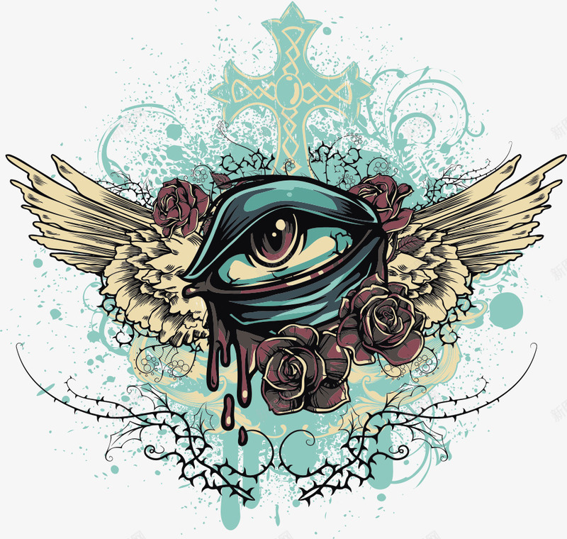 T恤眼睛印花png免抠素材_88icon https://88icon.com T恤 T恤印花 T恤印花图案 T恤图案 卡通动漫 印花图案 数码印花 服装印花 服装印花设计 服装设计 眼睛印花 矢量印花