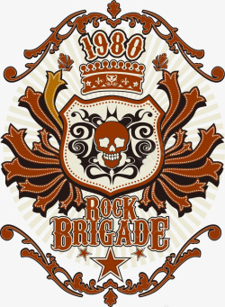 骷髅印花图案素材