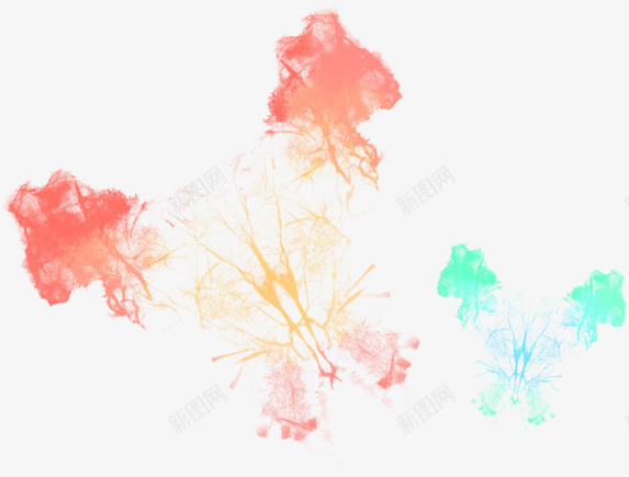 手绘梦幻色彩烟雾png免抠素材_88icon https://88icon.com 梦幻 烟雾 色彩