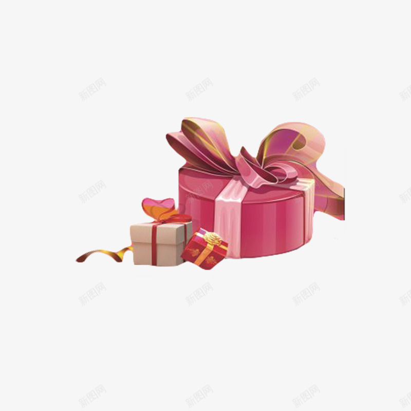 粉色圣诞礼物节日元素png免抠素材_88icon https://88icon.com 喜庆 圣诞 平面 庆祝 彩带 礼物 粉色 节日 设计