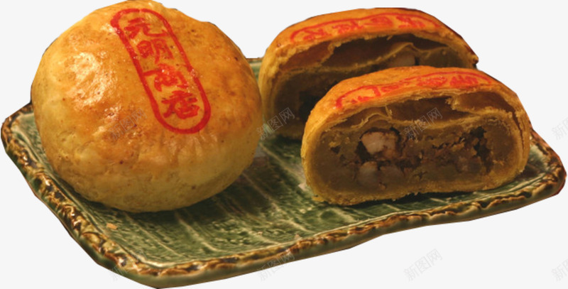 中秋高档酥皮月饼png免抠素材_88icon https://88icon.com 中秋 中秋节 点心 甜点 盘子 酥皮月饼 高档