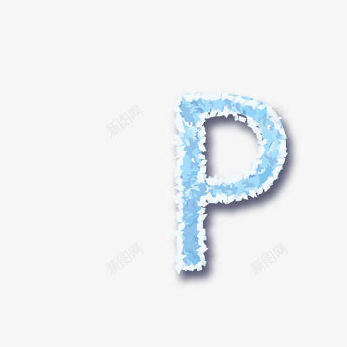 Ppng免抠素材_88icon https://88icon.com 冰块 字母 彩色 雪花