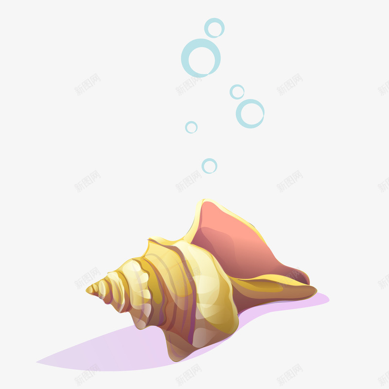 卡通海底的海螺png免抠素材_88icon https://88icon.com 卡通 可爱 水生物 海底 海洋 海螺