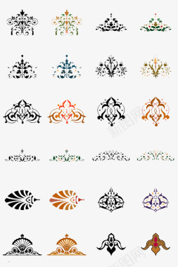 皇冠传统花纹图标图标