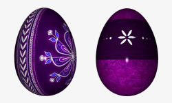 神秘的紫色彩蛋素材