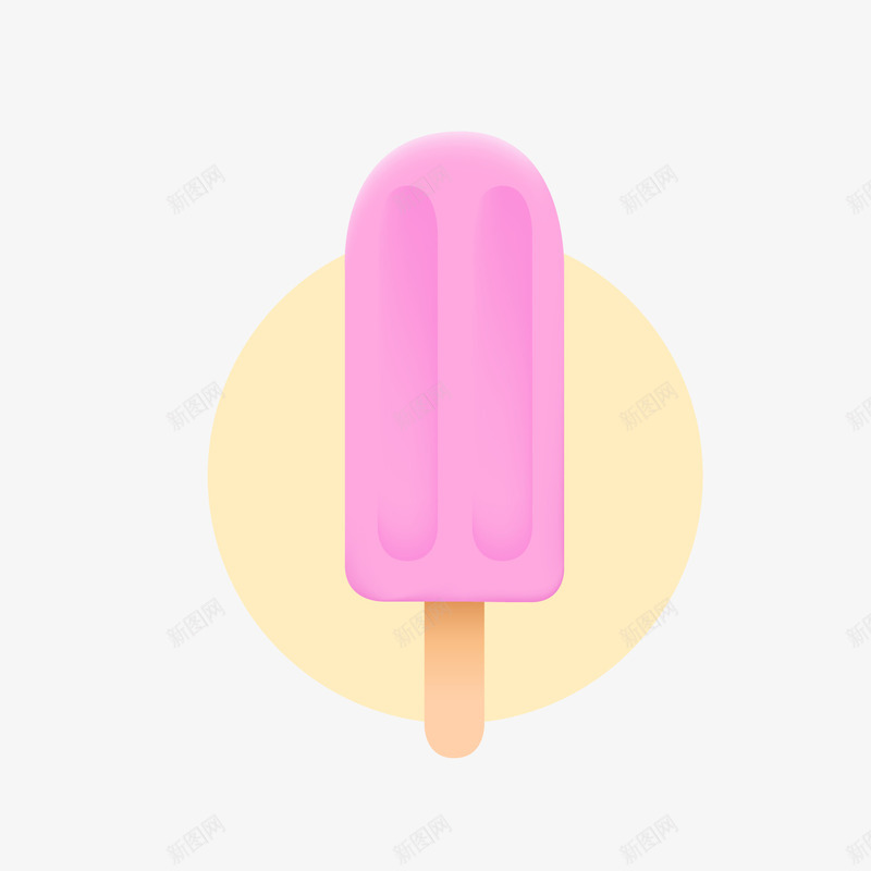 粉色夏季冰棒标签png免抠素材_88icon https://88icon.com 冰块 夏季冰棒 文案背景 粉色冰棒 背景装饰