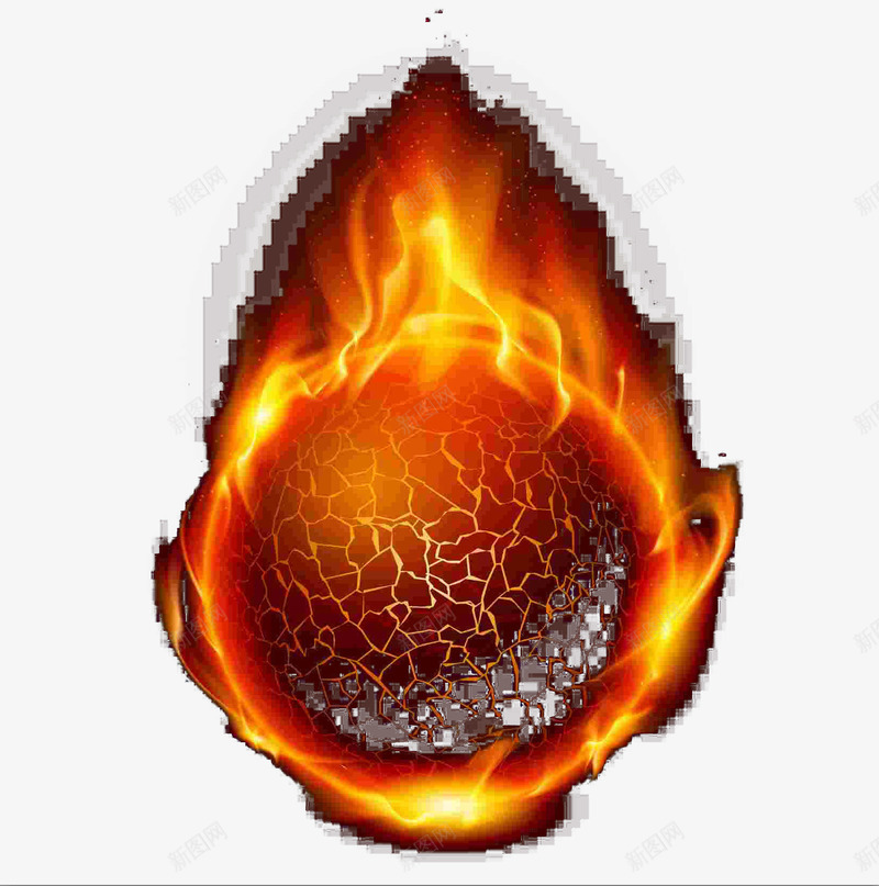 燃烧的火球png免抠素材_88icon https://88icon.com 效果元素 火焰 火球 燃烧