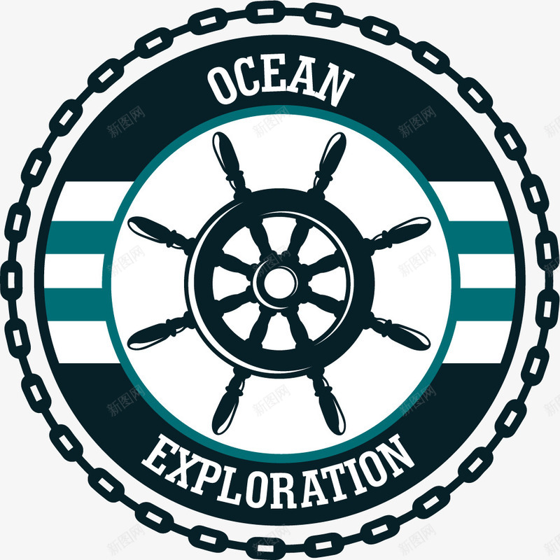 航海标志png免抠素材_88icon https://88icon.com 免抠PNG 卡通 发现者 探索 方向盘 标签 海洋探险者 船舵 英文 铁链 锁链