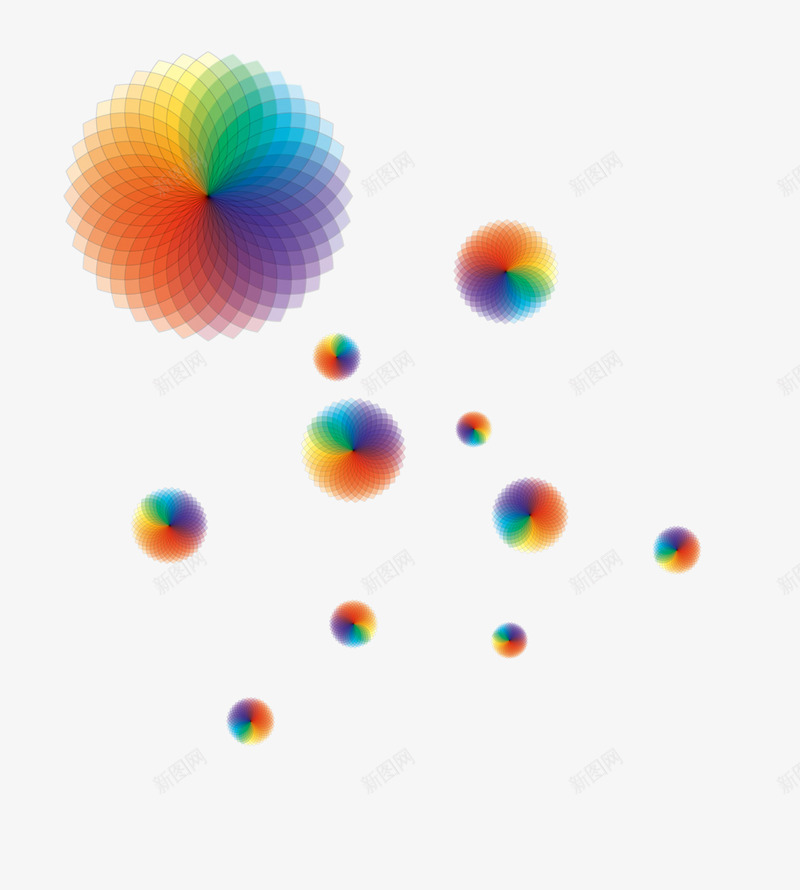 创意色阶色谱psd免抠素材_88icon https://88icon.com 创意 圆形 渐变色阶 色彩 色彩图 色谱 色谱图 色阶