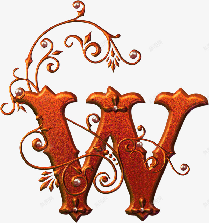 w金属藤蔓艺术字欧式花纹png免抠素材_88icon https://88icon.com 欧式 艺术 花纹 藤蔓 金属