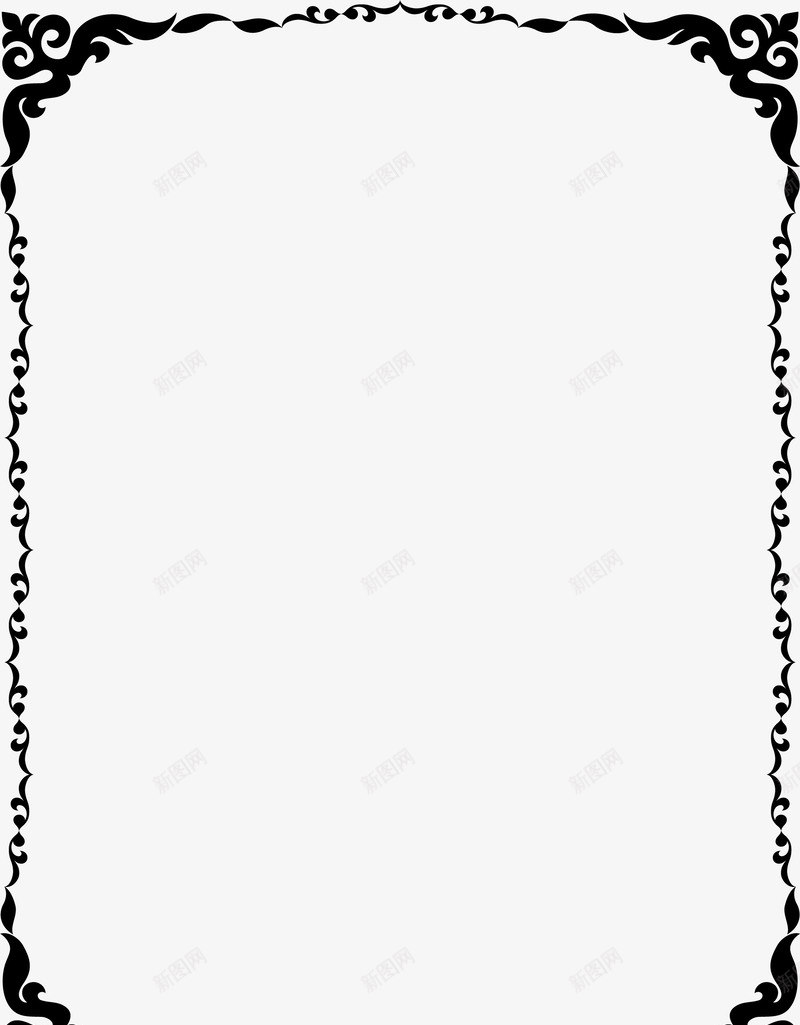 手绘黑色藤蔓边框png免抠素材_88icon https://88icon.com 小清新 弯曲 手绘藤蔓 简约 边框 黑色藤蔓