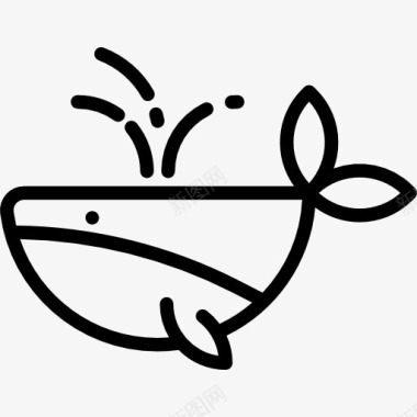 纯野生鲸鱼图标图标