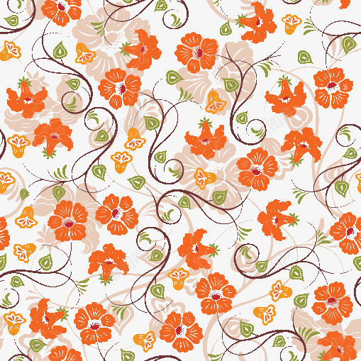 彩色花纹矢量图ai免抠素材_88icon https://88icon.com 小花 底纹 矢量图 碎花 碎花墙纸 花 花纹 花藤 花边 藤蔓