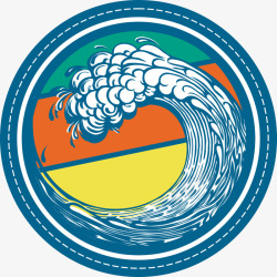 水花纹印花素材