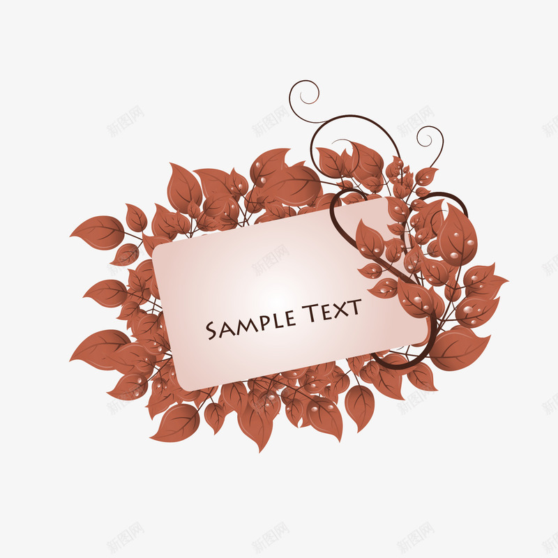 叶子主题png免抠素材_88icon https://88icon.com 免抠图 叶子 手绘矢量 花藤 边框 高清大图