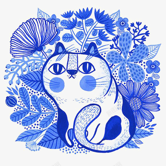 卡通胖猫咪png免抠素材_88icon https://88icon.com 可爱猫咪 小猫咪 猫咪免扣元素 猫咪印花 猫咪插画