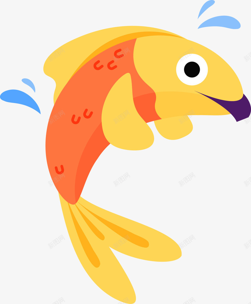 世界海洋日跳起来的鱼png免抠素材_88icon https://88icon.com 世界海洋日 咬住 橙色小鱼 海洋生物 跳起来的鱼 跳跃