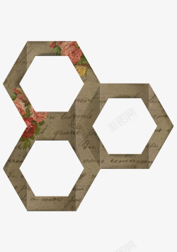 简欧多边形素材