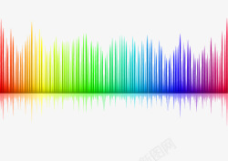 多色块彩色频谱图高清图片