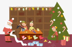 庆祝圣诞节矢量图素材