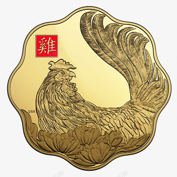 卡通印花鸡png免抠素材_88icon https://88icon.com 中国风 中国风鸡 卡通 印花 手绘 金色 鸡