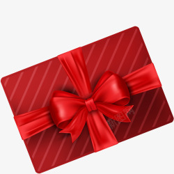 装饰红色礼物盒矢量图素材