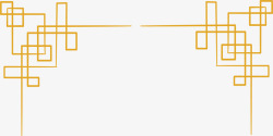 直角纸质边框直角黄色线条花纹高清图片