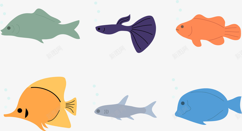 海洋物种矢量图ai免抠素材_88icon https://88icon.com 海洋 海洋物种 海洋生物 海里生物 海鱼生物 生物 矢量图