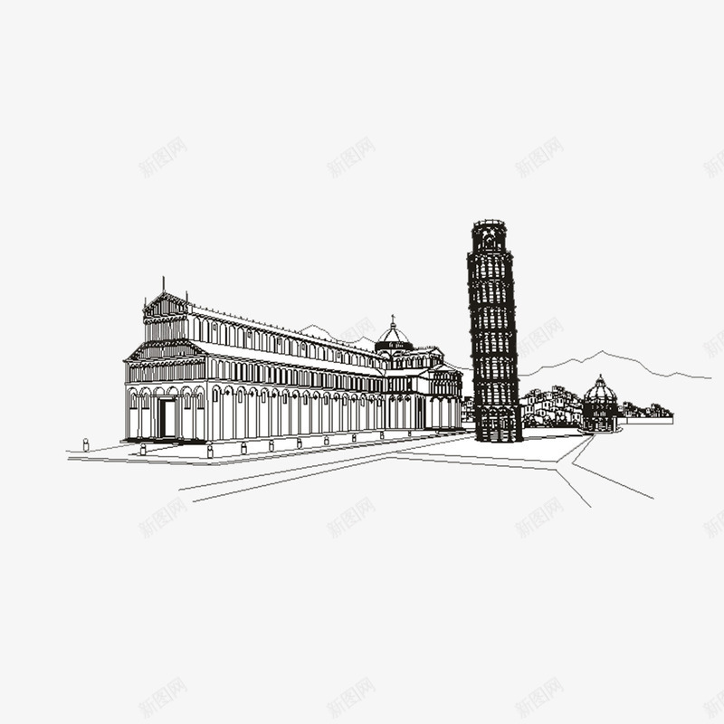 建筑发散色彩png免抠素材_88icon https://88icon.com 发散 对称 建筑 建筑底纹 边框 边框底纹