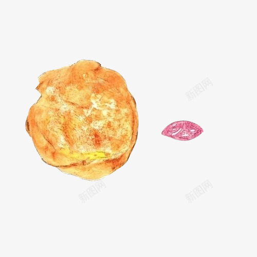 酥饼手绘画片psd免抠素材_88icon https://88icon.com 手绘食品 烤饼 酥饼 黄色