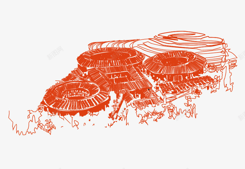 土楼矢量图ai免抠素材_88icon https://88icon.com 土楼 矢量图 简笔画 红色 绘画 艺术