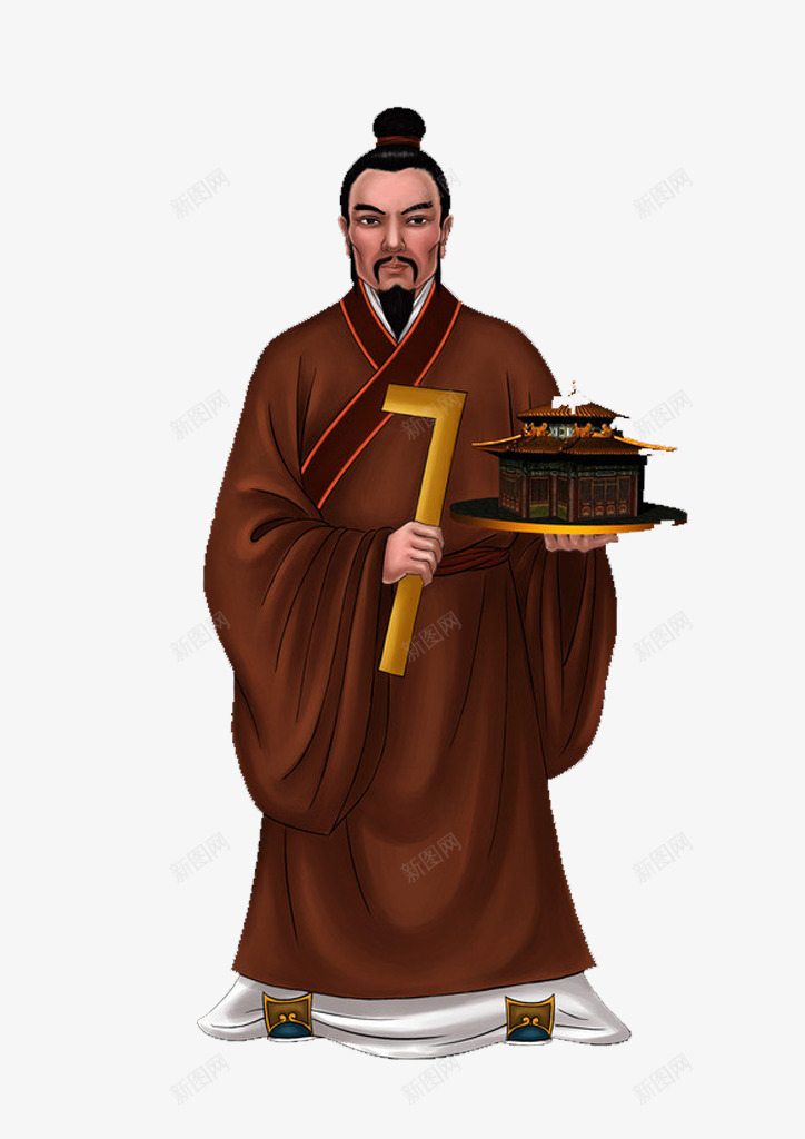 鲁班师祖png免抠素材_88icon https://88icon.com 人物 师祖 绘画 鲁班