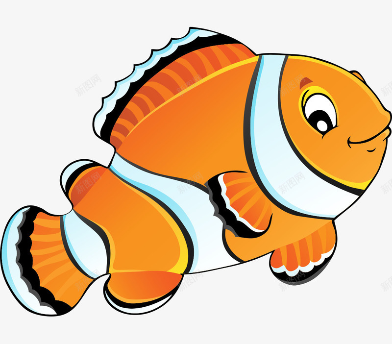 卡通手绘橙色可爱金鱼矢量图ai免抠素材_88icon https://88icon.com 卡通的海洋生物 可爱的金鱼 手绘的金鱼 橙色的金鱼 矢量图 金鱼简笔