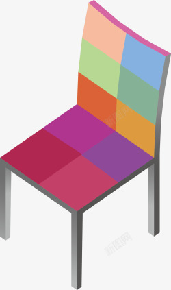 色彩时尚椅子矢量图素材