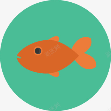 海洋生命水族馆鱼图标图标