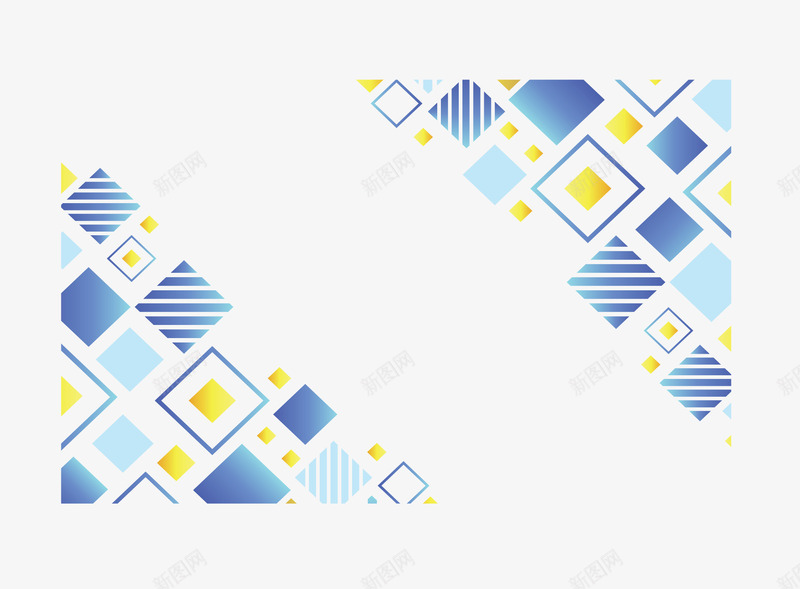 蓝色几何方块花纹矢量图ai免抠素材_88icon https://88icon.com 几何方块 几何花纹 方块 方块花纹 矢量png 蓝色方块 矢量图