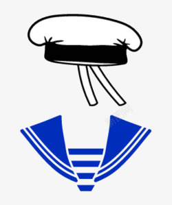 海员卡通水手服水手帽高清图片