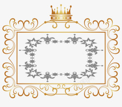 欧式皇冠边框素材