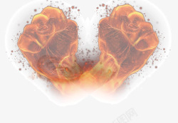 拳头火焰拳头素材