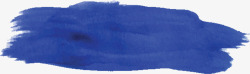 深蓝色水彩涂鸦笔刷矢量图素材
